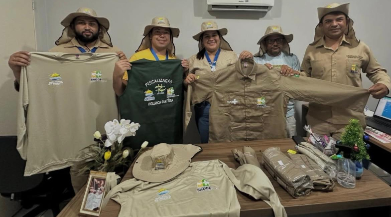 Prefeitura de Nossa Senhora de Nazaré realiza entrega de novos fardamentos para profissionais de saúde