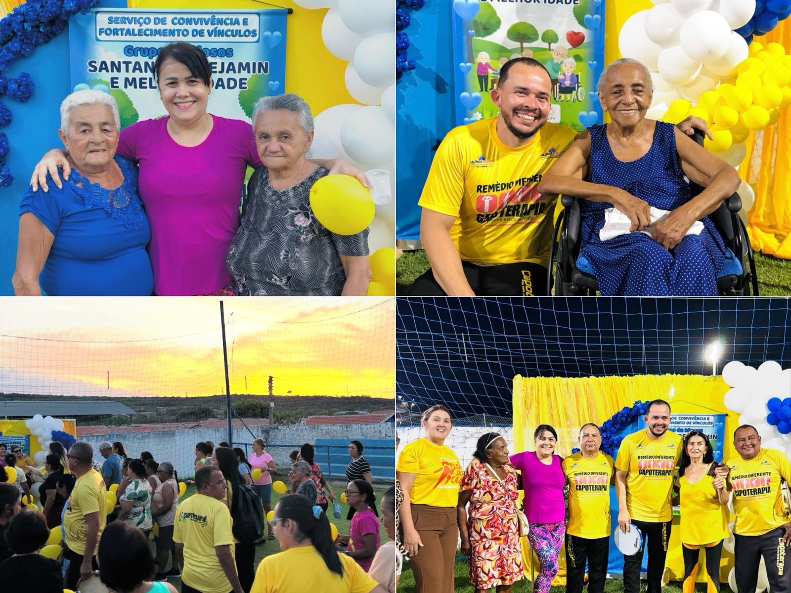 Confraternização com idosos - Foto: Prefeitura de Francisco Santos