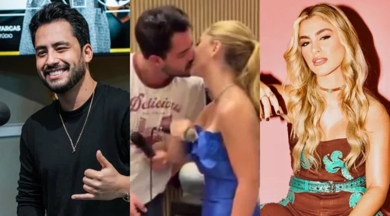 Irmão de Zé Felipe e melhor amiga de Ana Castela dão beijão durante casamento