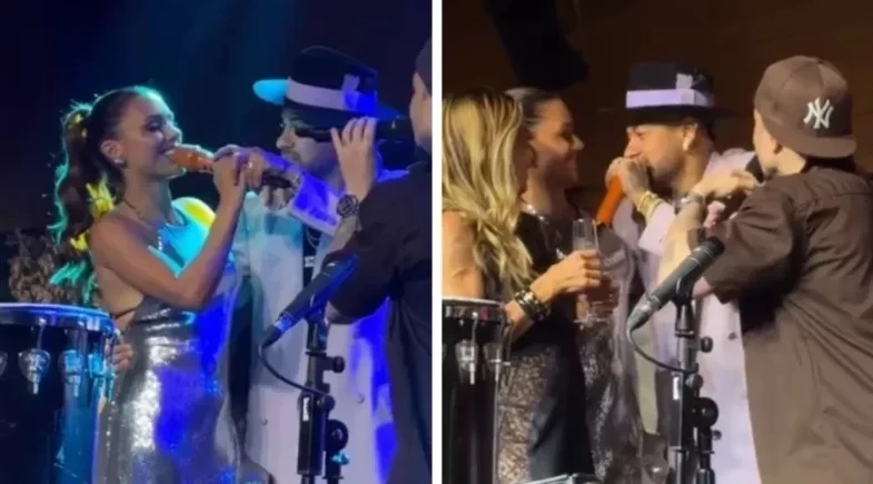   Bruna Biancardi recebe declaração de Neymar ao som de Sandy e Junior; vídeo!