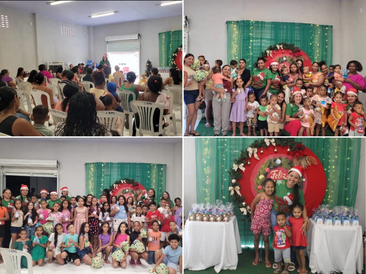 Confraternização de Natal com crianças - Foto: Prefeitura de Francinópolis