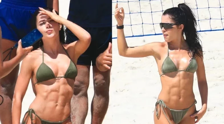 Jade Picon aproveita dia de sol e exibe tanquinho em praia do Rio de Janeiro; fotos!