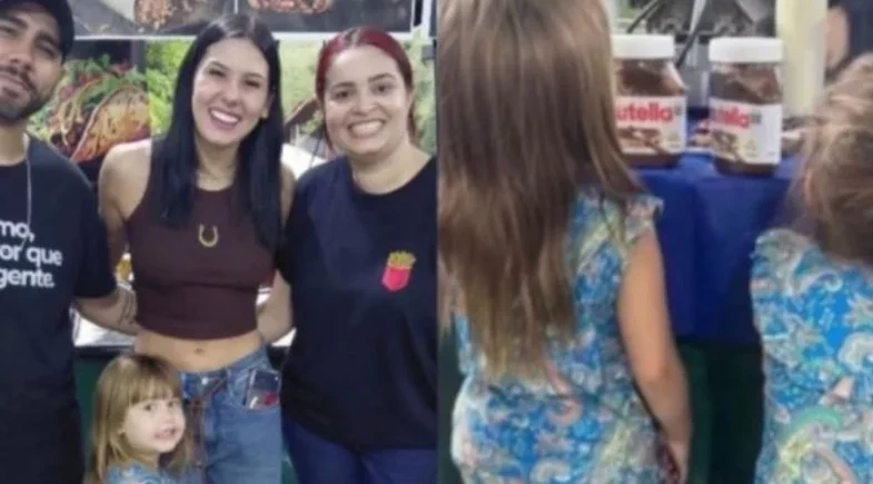 Ana Castela leva filhos de Zé Felipe e Virginia para jantar em pastelaria em Goiânia