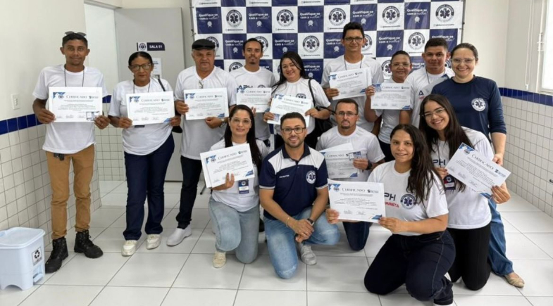Prefeitura de Nossa Senhora de Nazaré promove treinamento de APH para profissionais do SAMU