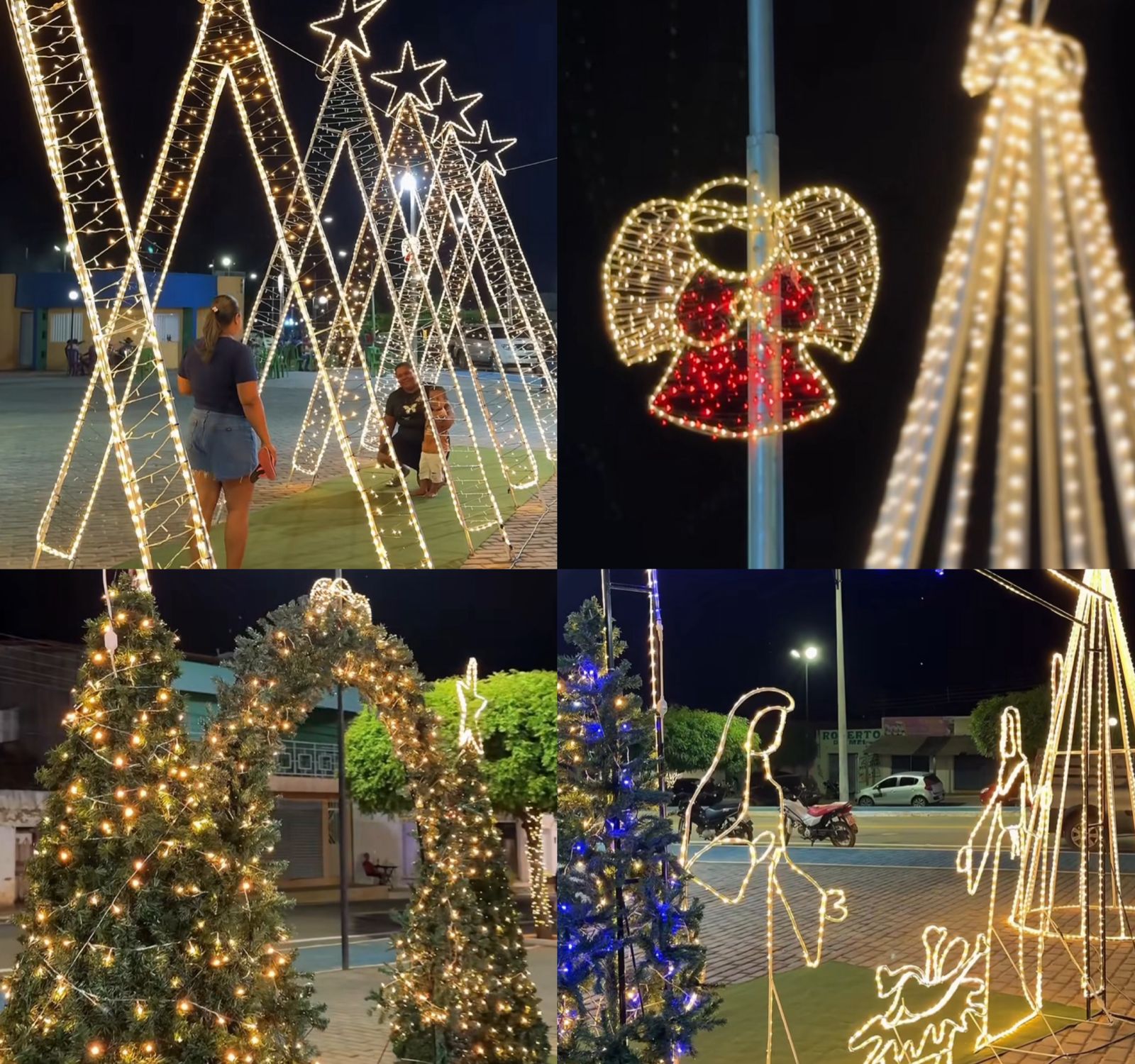 Praças e ruas de Coronel José Dias recebem decoração natalina  - Imagem 1