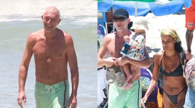 Vincent Cassel, astro de ‘Cisne Negro’, curte praia do Rio com namorada brasileira
