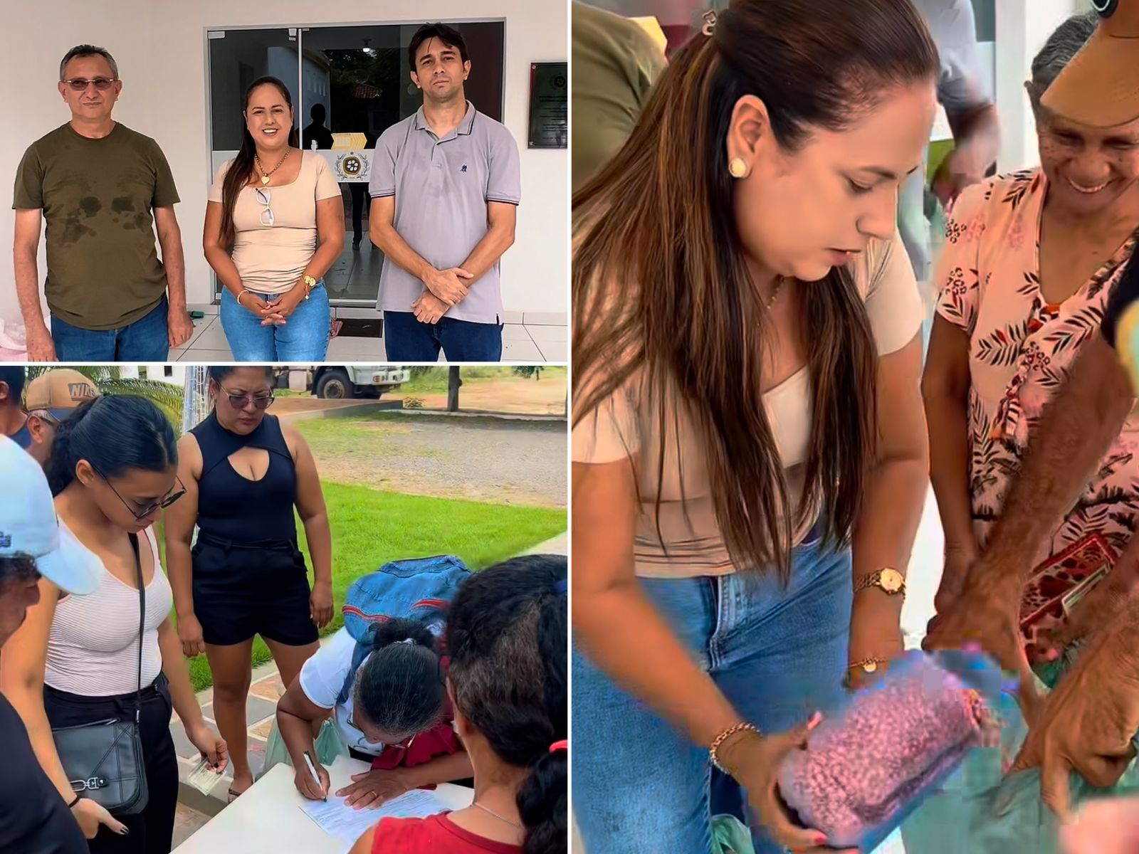 Distribuição de sementes - Foto: Prefeitura de Cocal de Telha