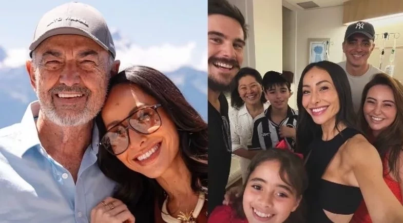 Sabrina Sato passa véspera de Natal no hospital após pai ser internado às pressas