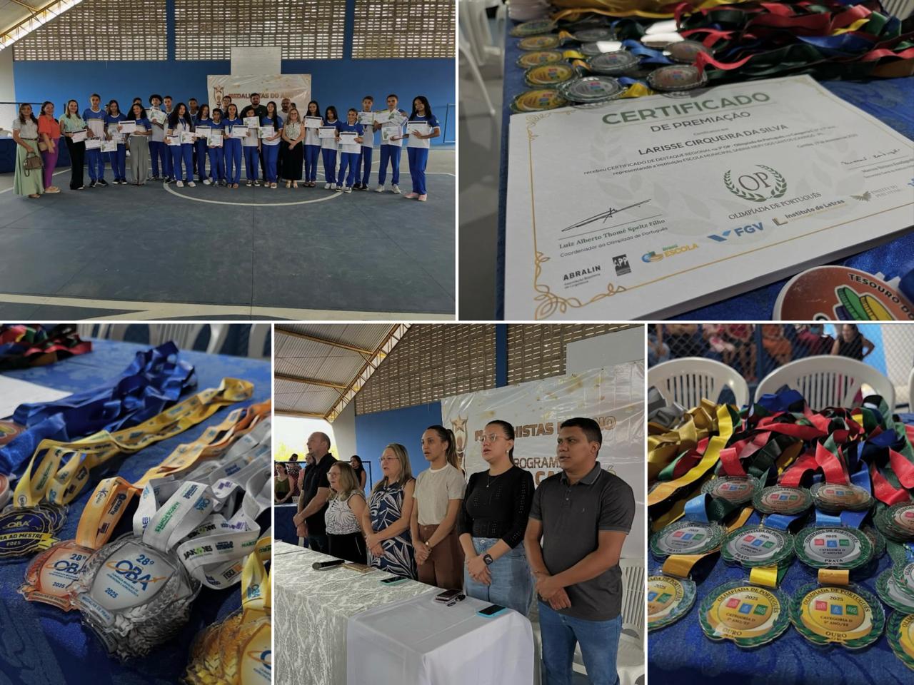 Solenidade de entrega de medalhas e certificados para alunos da rede municipal - Foto: Prefeitura de Caxingó