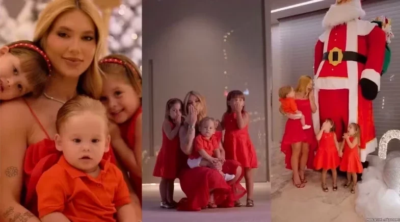 Em seu primeiro ano separada, Virginia mostra decoração de Natal luxuosa de mansão