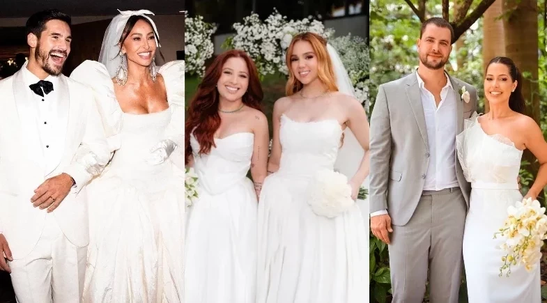 Além de Sabrina Sato e Nicolas Prattes: relembre outros famosos que se casaram em 2025