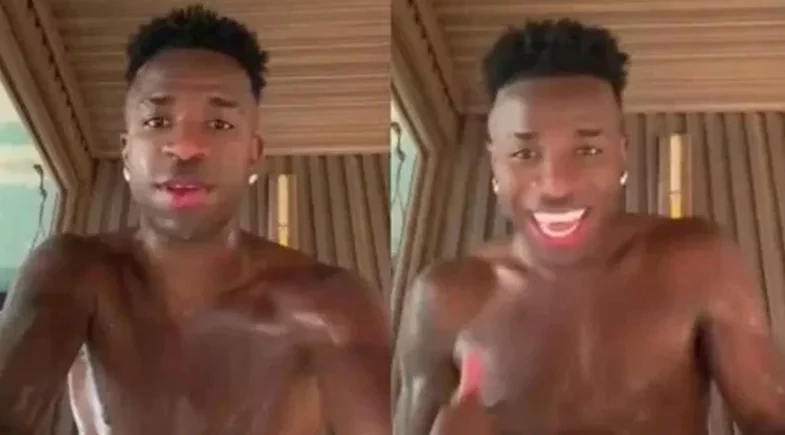 Vini Jr. apaga vídeo sem camisa e web aponta bronca de Virginia