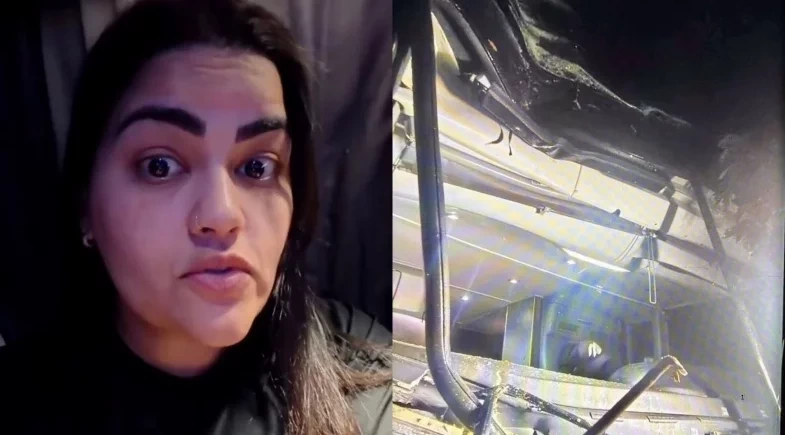 Ônibus de Mara Pavanelly se envolve em acidente em rodovia com destino ao Piauí