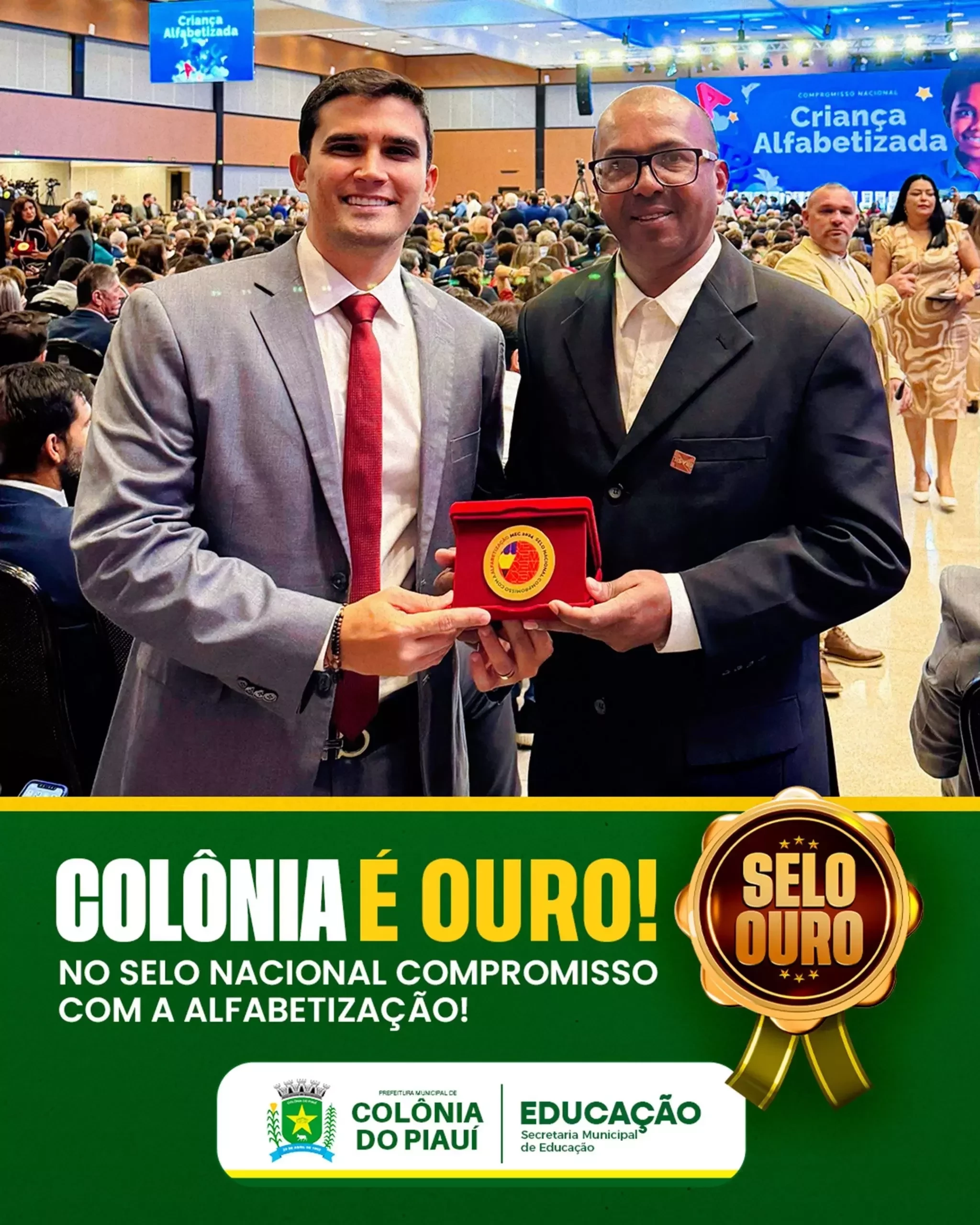 Prefeito recebe Selo Nacional de Compromisso com a Alfabetização em Brasília - Imagem 1
