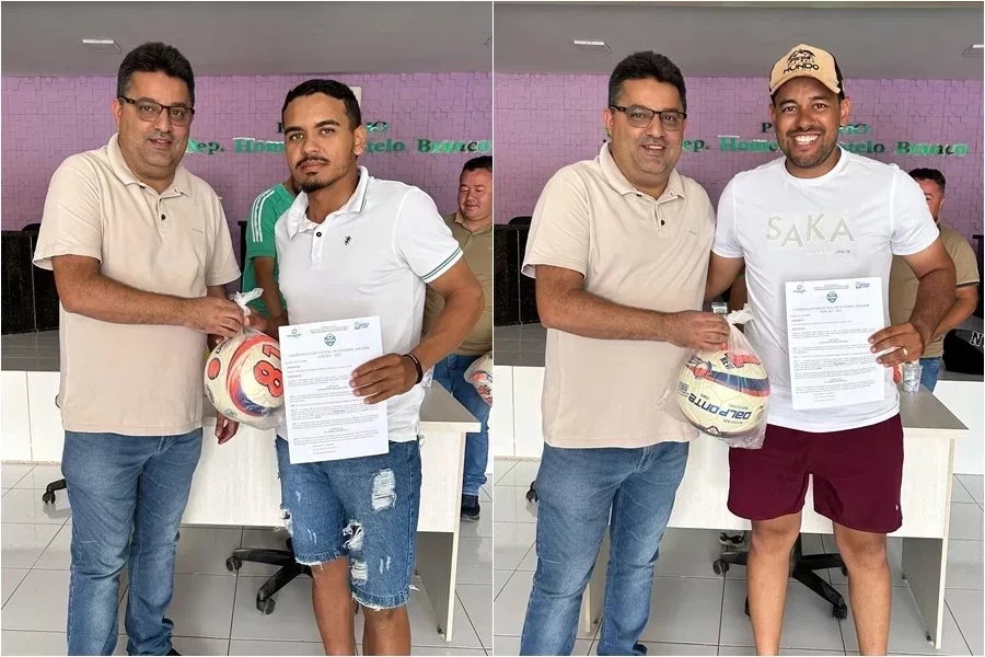 Prefeitura de Marcolândia realiza sorteio de times e anuncia R$ 20 mil em prêmios para o Campeonato Marcolandense 2025 - Foto: Divulgação/Ascom