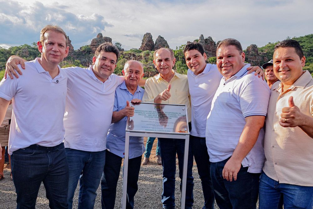 Rafael Fonteles inaugura obras de recuperação de rodovias e reforça saúde e inclusão em São José do Piauí