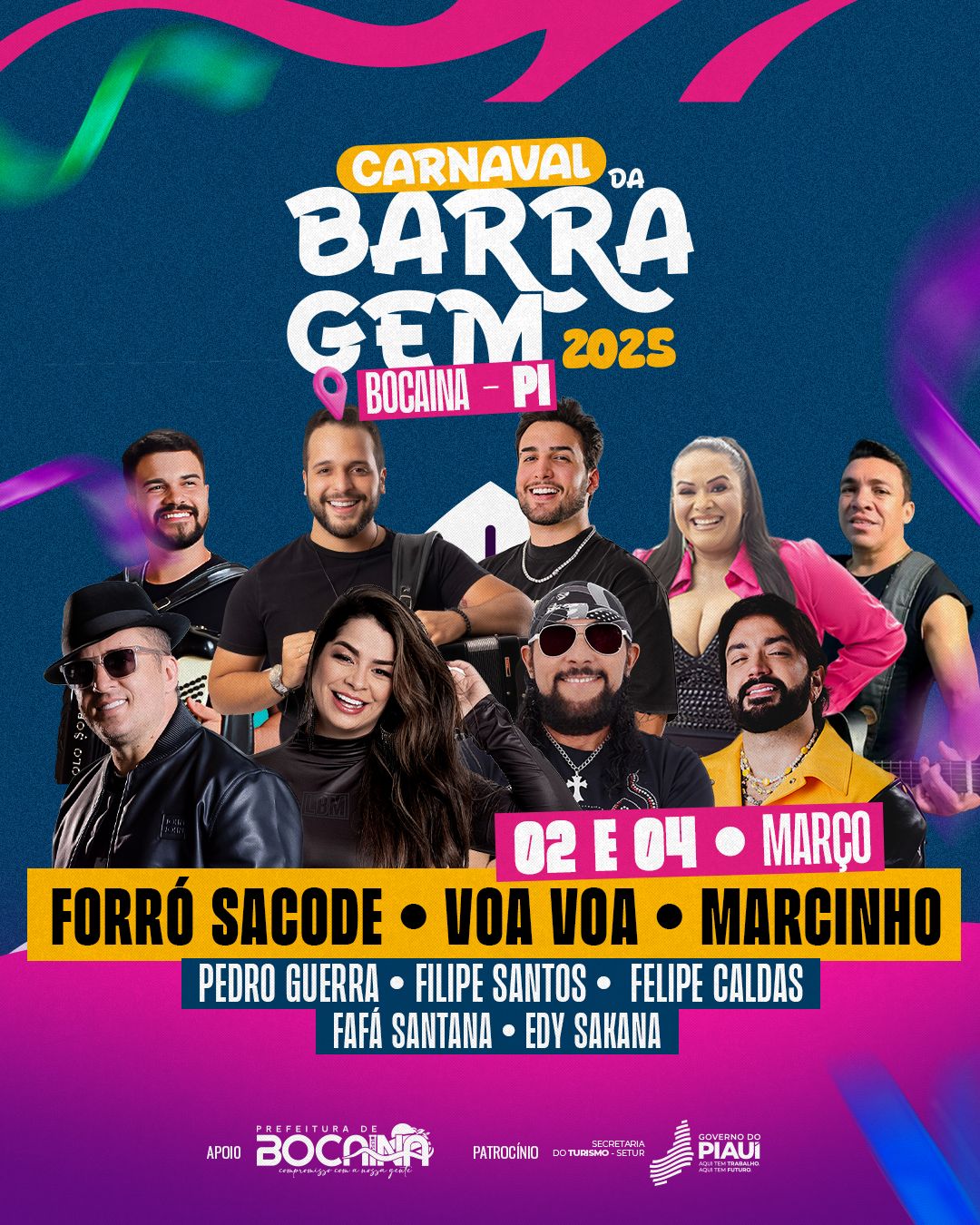 Forró Sacode, Voa Voa, Marcinho e Muito Mais animam o carnaval de Bocaina