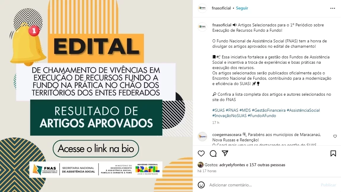 Oeiras é destaque nacional em experiências exitosas de Assistência Social - Imagem 3