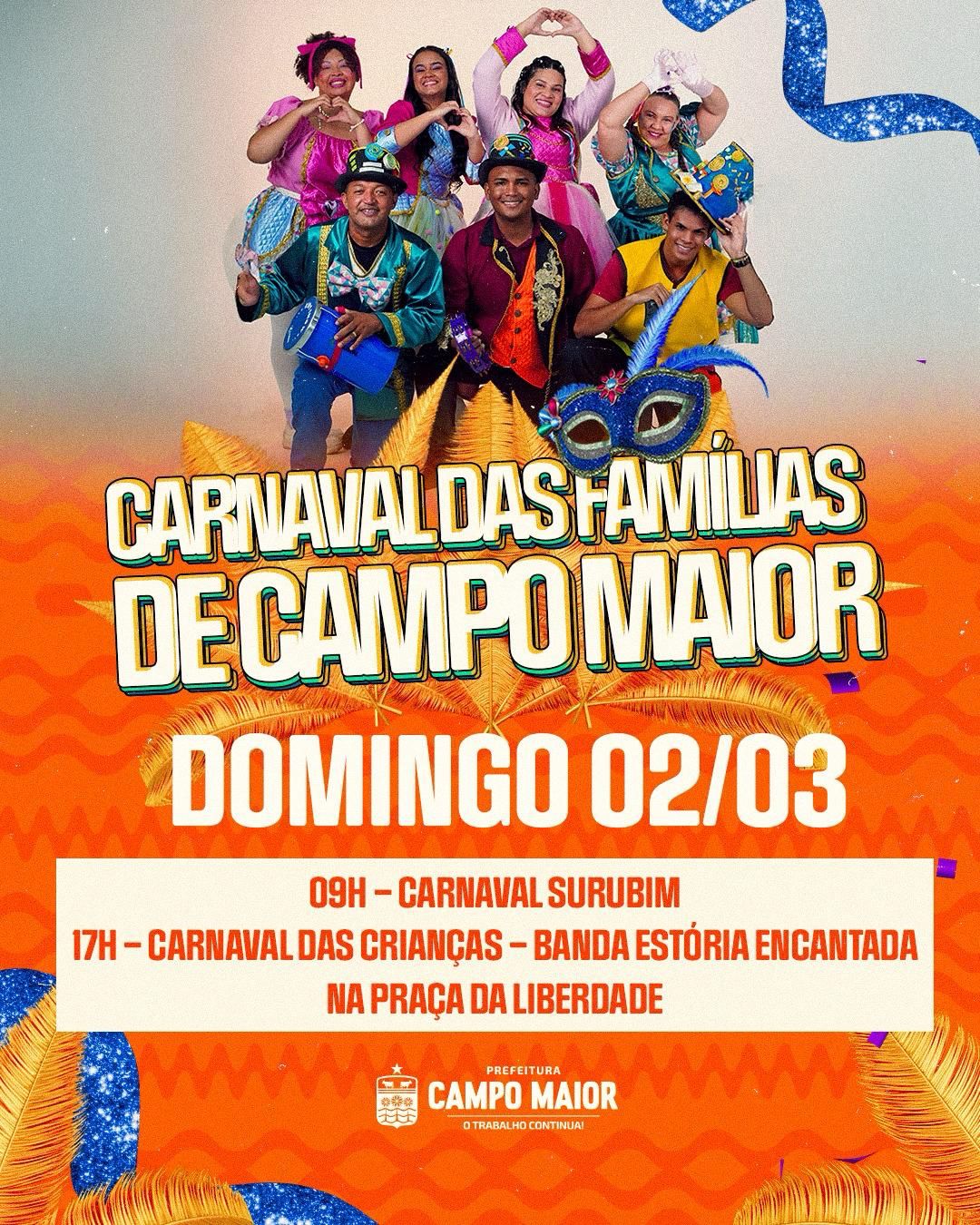 Carnaval das Famílias segue neste domingo; confira a programação