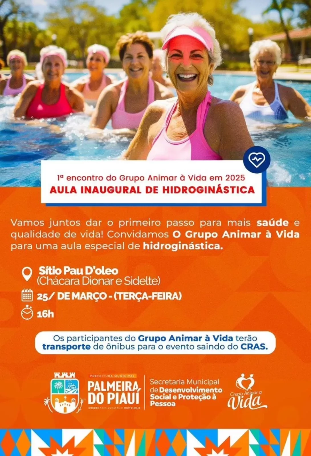 Grupo Animar à Vida realiza primeiro encontro de 2025 com aula inaugural de hidroginástica - Imagem 1