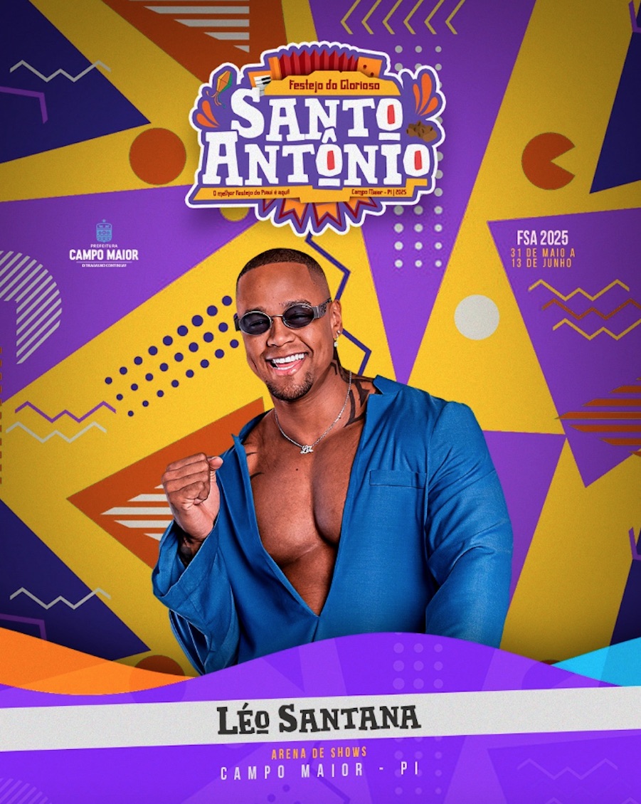 Léo Santana é atração confirmada no Festejo de Santo Antônio, em Campo Maior