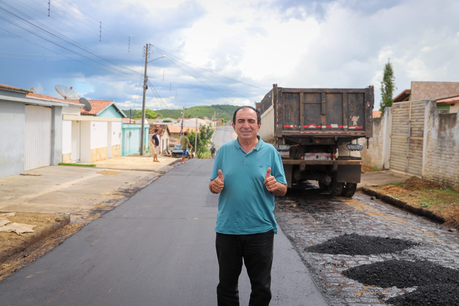 Pio IX segue avançando com obras de pavimentação: “O trabalho não para”, afirma prefeito