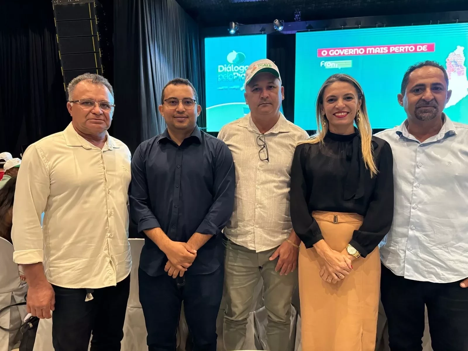 Vereadores: Francisco Thomaz; Dr. Miquéias Oliveira; Marcelo; Fátima Carvalho; Sandegy Mario.