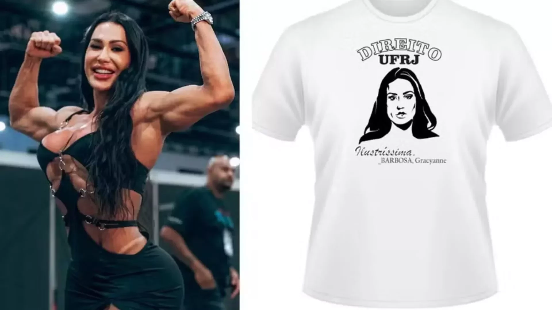 Gracyanne já foi homenageada por alunos de direito da UFRJ em 2018; veja detalhes
