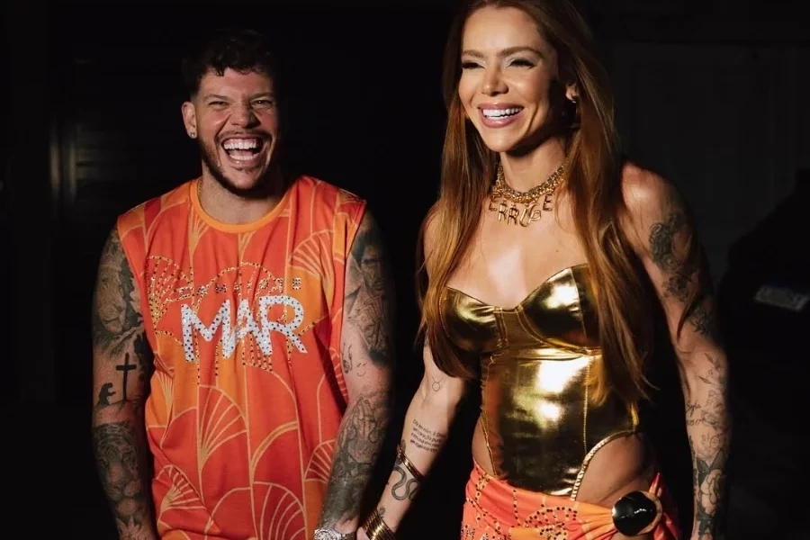 Após perder 40 kg, esposa de Ferrugem exibe corpo sarado de maiô cavadíssimo