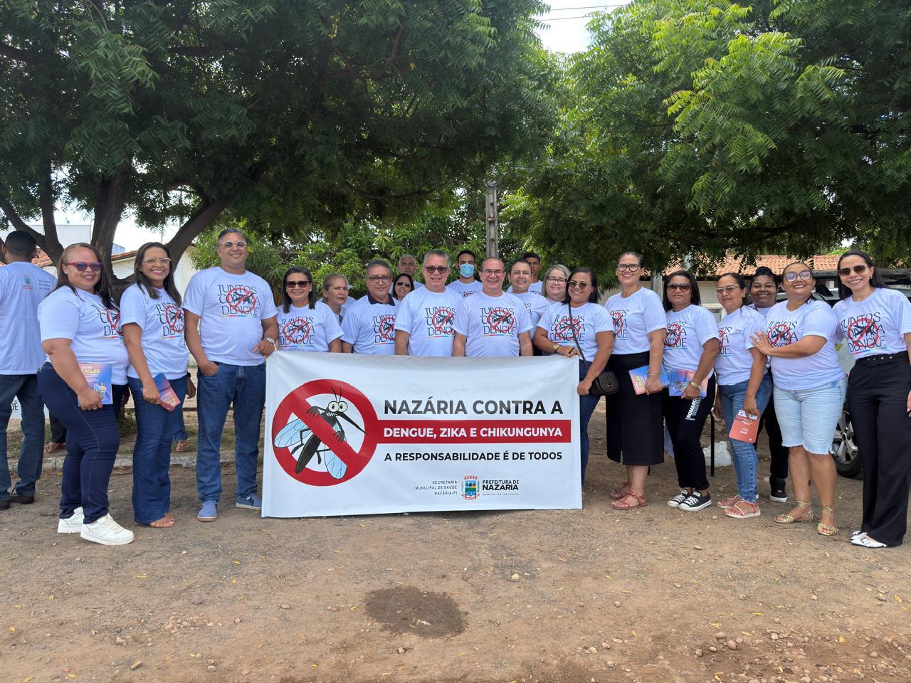 Nazária realiza mutirão contra a dengue com participação do prefeito Tropi