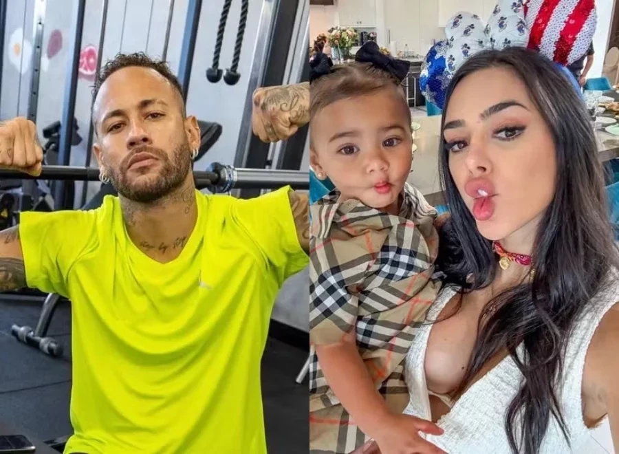 Em meio à polêmica, Neymar se derrete por Bruna e Mavie em postagem