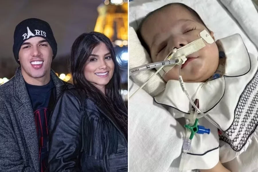 Esposa de Zé Vaqueiro homenageia filho que morreu aos 11 meses: “Pedaço que falta”