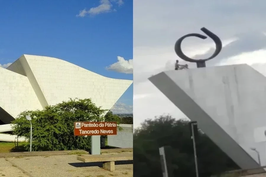 Casal é flagrado fazendo sexo no Panteão da Pátria, com vista para o STF