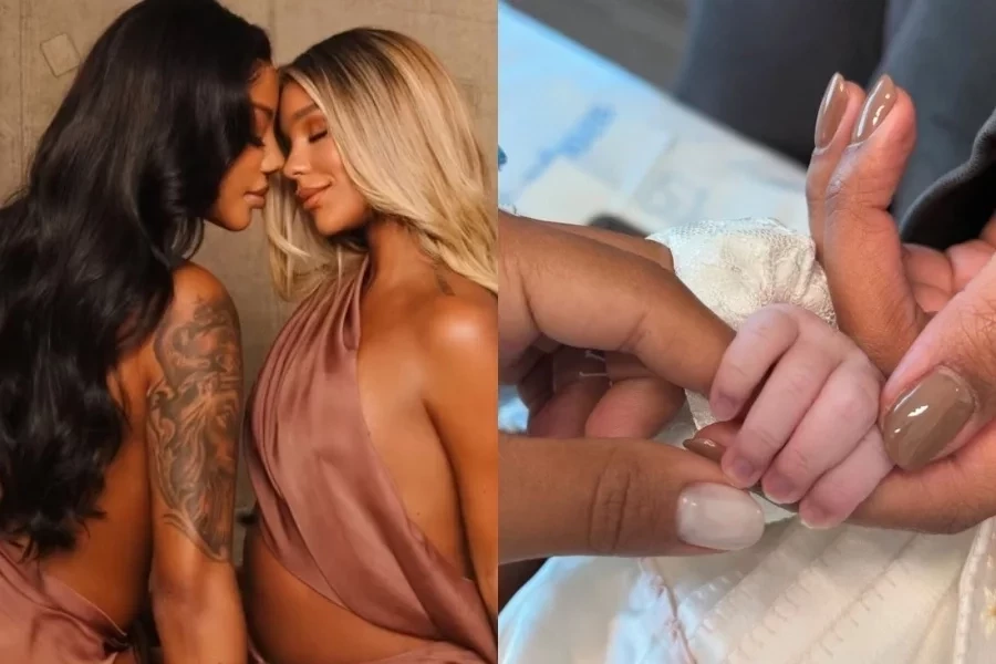 Nasce Zuri, primeira filha de Ludmilla e Brunna Gonçalves: “Multiplicou o amor”