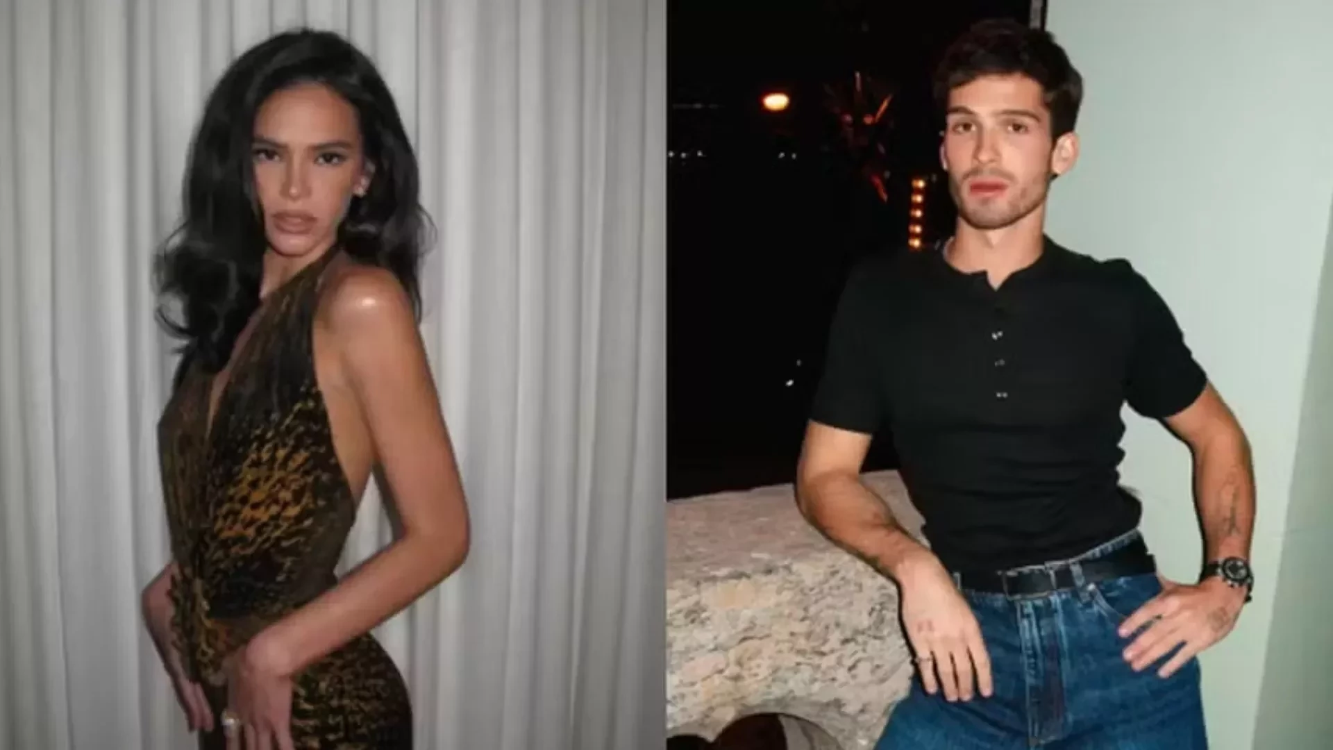 Bruna Marquezine e João Guilherme são vistos juntos em show de Marina Sena