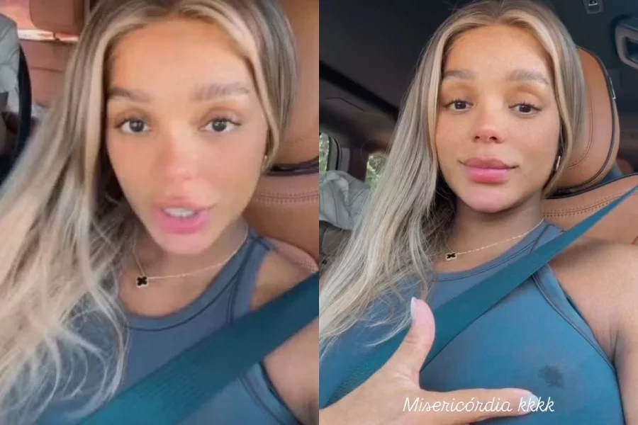 Brunna Gonçalves mostra perrengue pós-parto: “Peito vazando”