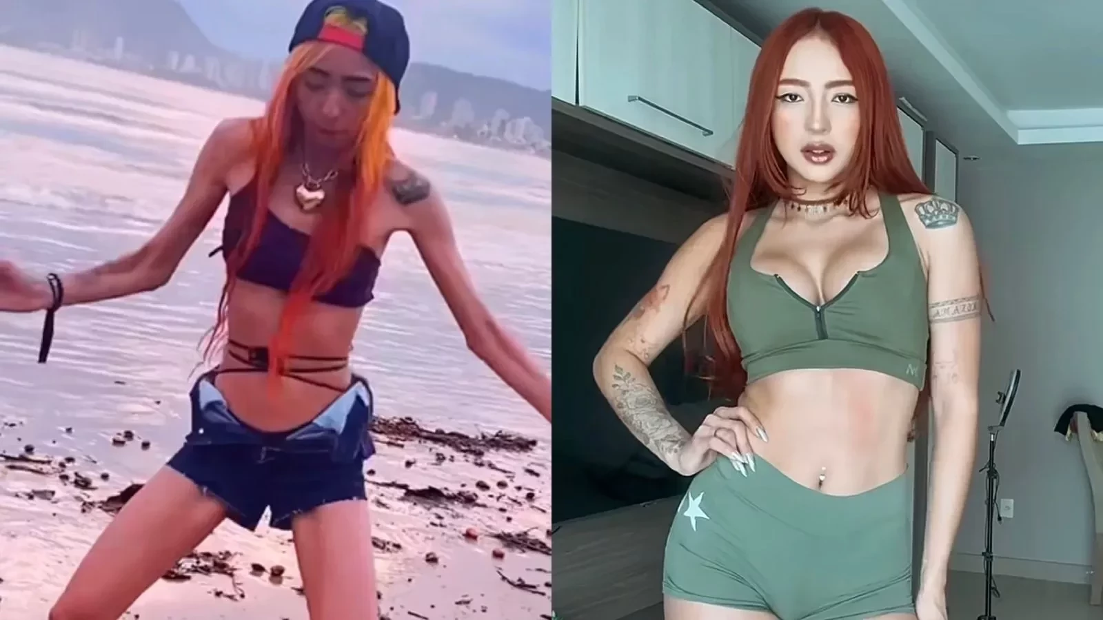Ruivinha de Marte choca web com antes e depois de corpo: “Eu me amo”