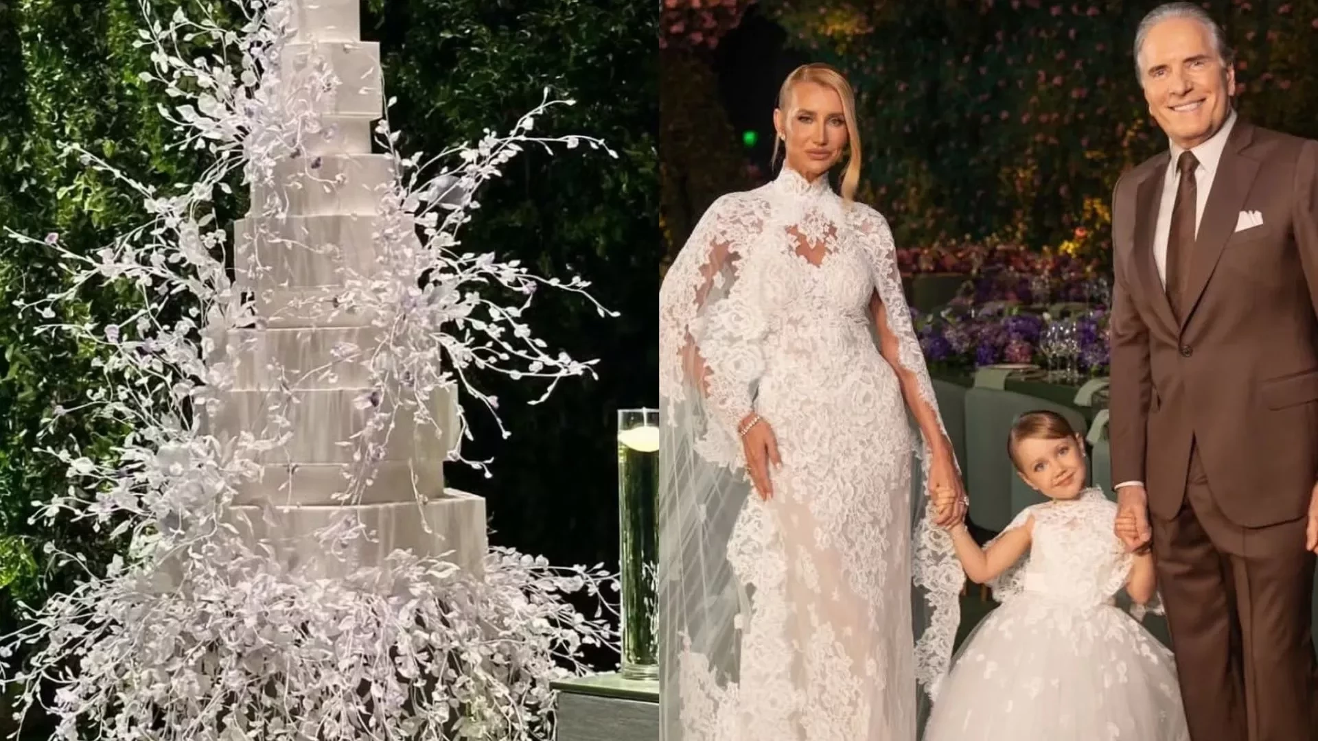 Bolo não servido do casamento de Justus e Ana Paula custa R$ 48 mil; veja detalhes