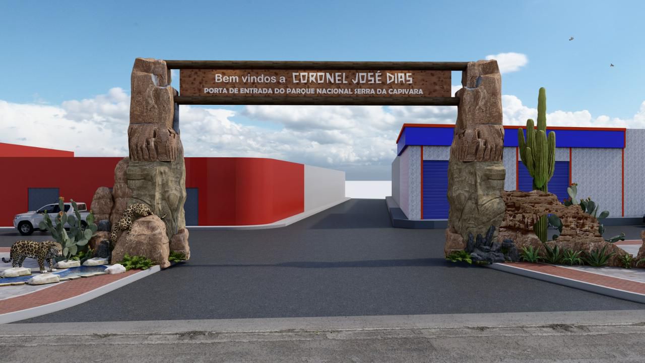 Victor Carvalho anuncia que Coronel José Dias terá portal de entrada inspirado na Serra da Capivara