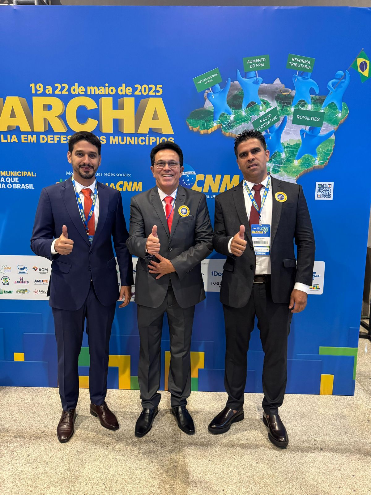 Marcos Mateus participa da Marcha dos Prefeitos em Brasília e reforça a luta por mais investimentos