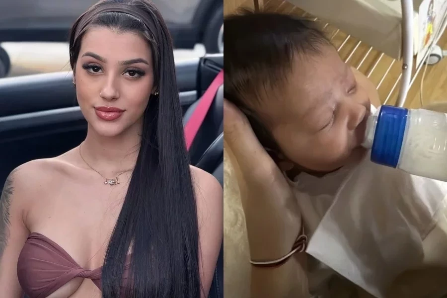 Bia Miranda celebra 1º mês de vida da filha, que segue internada na UTI