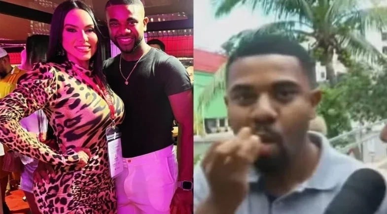 Davi Brito deixa delegacia sorrindo e comendo pipoca após prestar depoimento