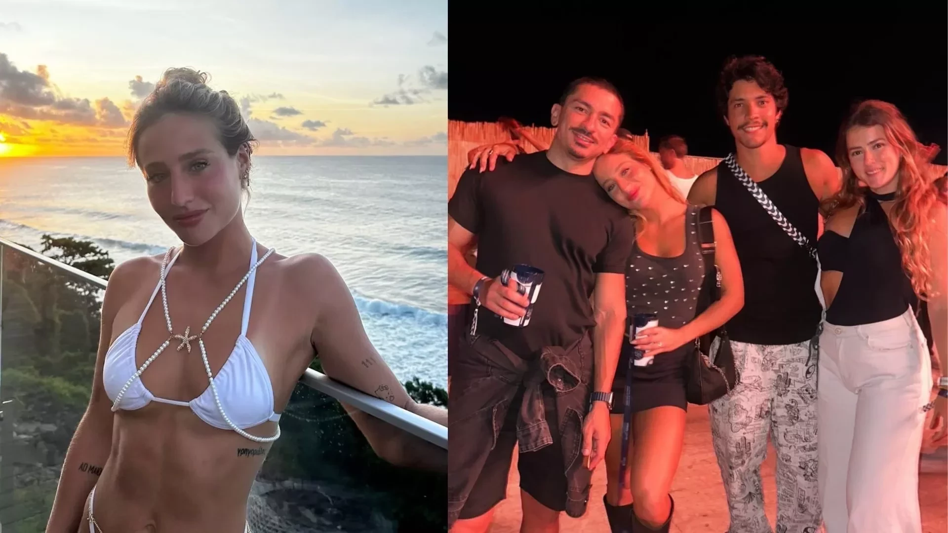 Bruna Griphao e irmão de Anitta curtem show de Lady Gaga coladinhos