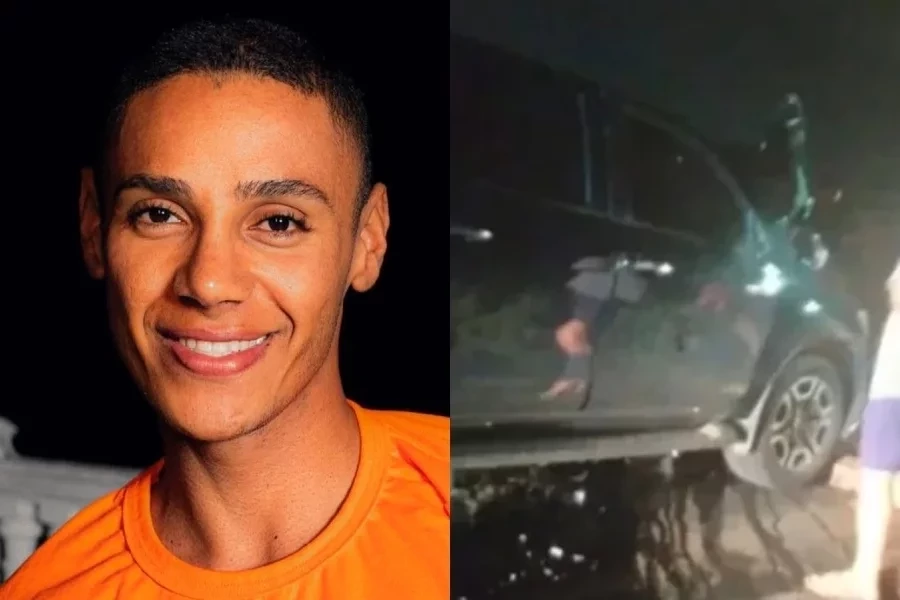 Influenciador Ney Lima tem carro destruído em grave acidente de carro na Bahia