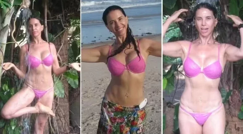 Aos 74 anos, Claudia Alencar surge de biquíni e encanta seguidores: ''Espetacular''