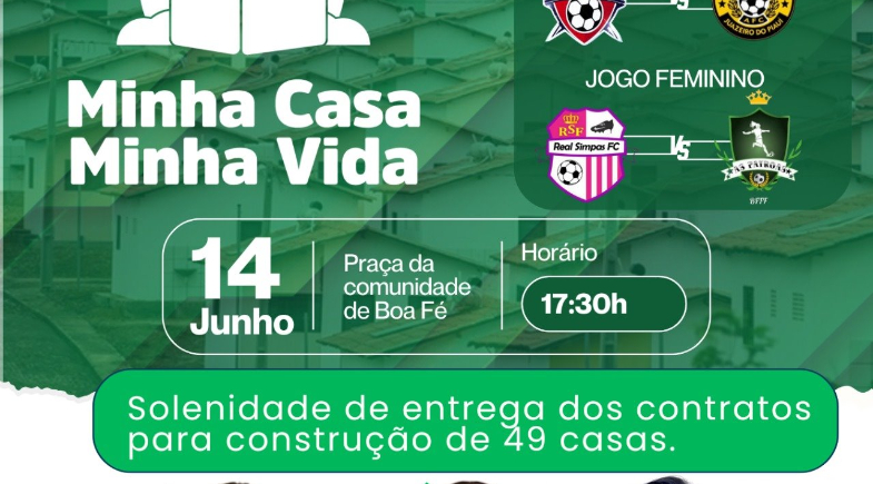Comunidade de Boa Fé em Juazeiro do Piauí realizará a entrega de contratos para construção de 49 casas