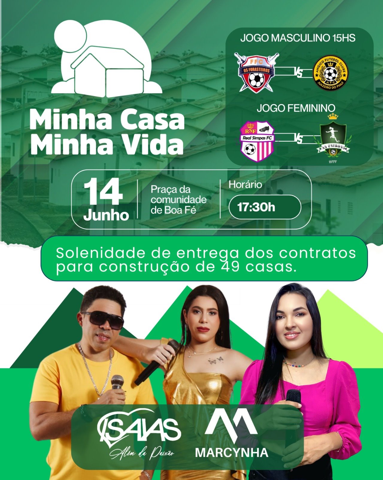 Comunidade de Boa Fé em Juazeiro do Piauí realizará a entrega de contratos para construção de 49 casas - Imagem 1