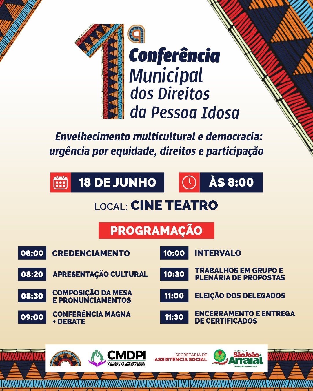 São João do Arraial realiza e 1ª Conferência Municipal dos Direitos da Pessoa Idosa - Imagem 1