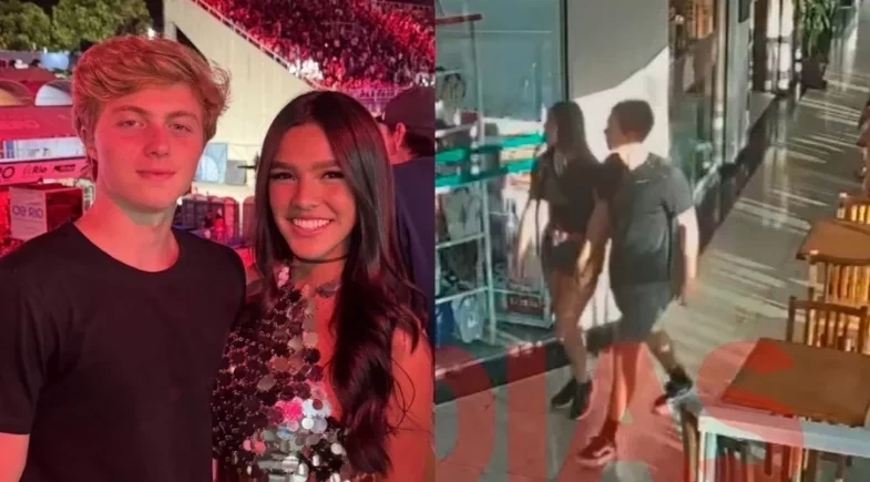 Duda Guerra e Benicio Huck são flagrados juntos em shopping do Rio