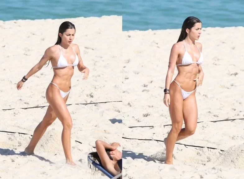 Jade Picon exibe abdômen trincadíssimo em dia de praia no Rio; veja fotos!